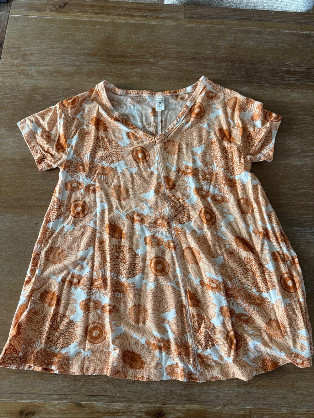 Kate Quinn Floral Sunflower Short Sleeve